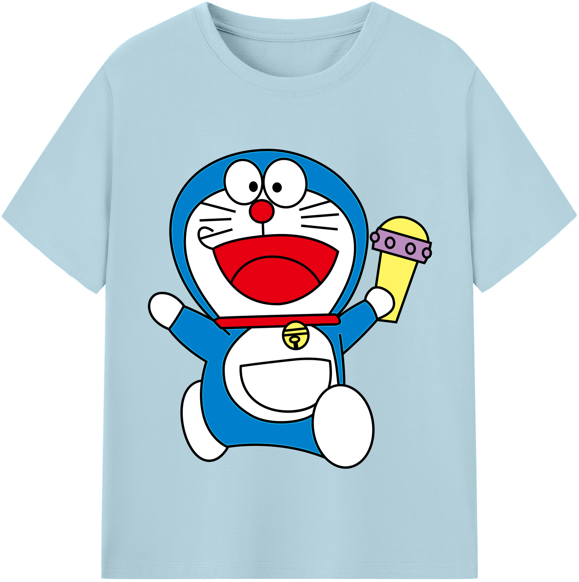 （画像用） ドラえもん Doraemon 綿100％半袖Tシャツ（フロントプリント）